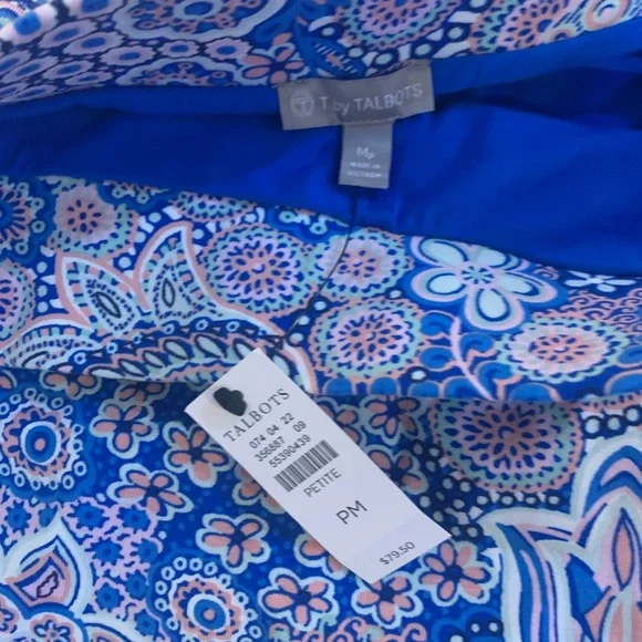 TALBOTS -PART T BY TALBOTS STRETCH SKORT - DREAMY PAISLEY - Picture 7 of 10